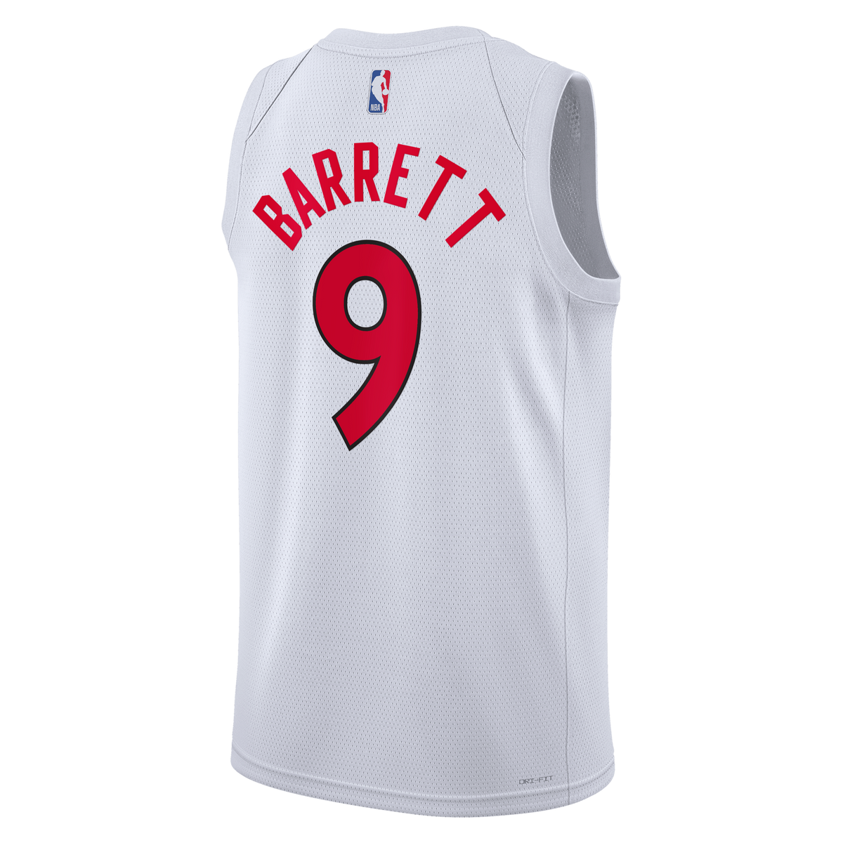 Toronto Raptors Nike Association Edition Swingman Jersey - White - RJ Barrett - Unisex product image 4, provided for visual