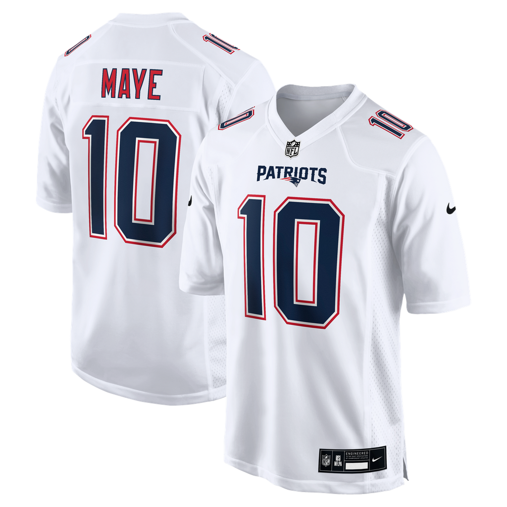New England Patriots Drake Maye Nike Carbon Black Game Jersey product image 7, provided for visual reference and product
