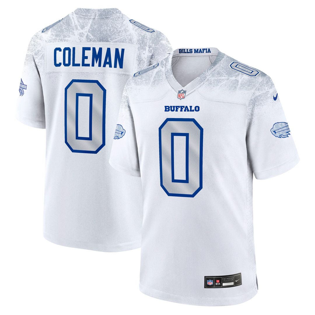 Buffalo Bills Keon Coleman Nike White Rivalries Collection Game Jersey product image 1, provided for visual reference and