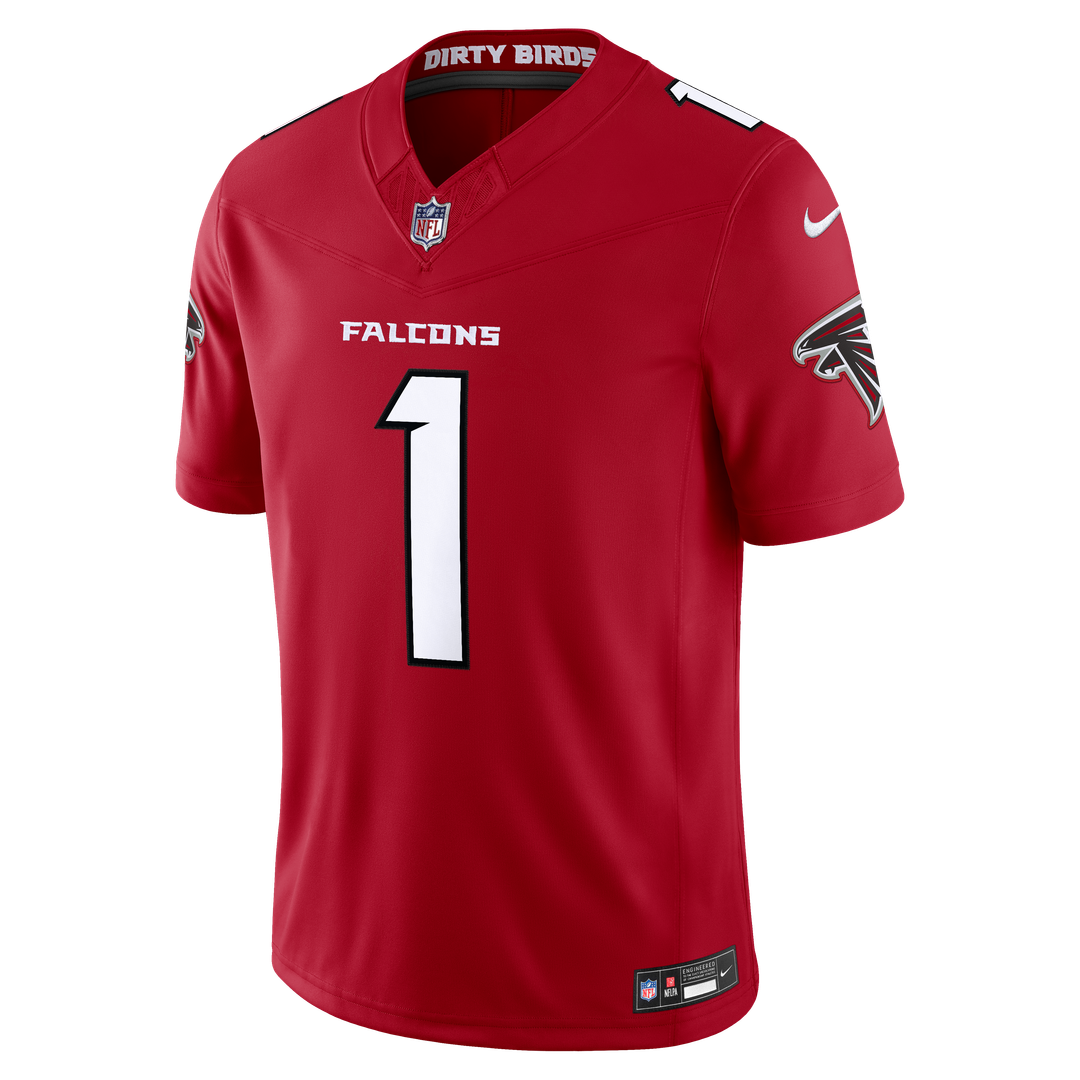 Atlanta Falcons Dirty Birds Nike Red Team Vapor F.U.S.E. Stitched Limited Jersey product image 2, provided for visual