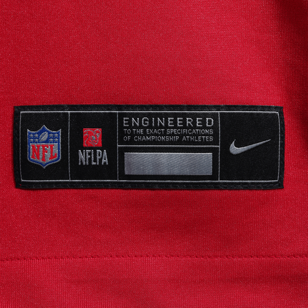 San Francisco 49ers Nike Scarlet 80th Anniversary Alternate Custom Game Jersey product image 6, provided for visual
