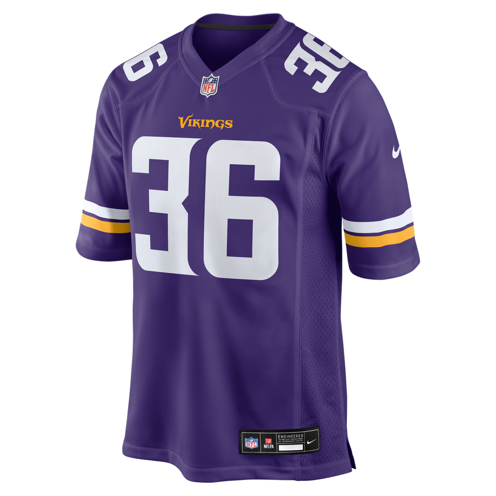 Minnesota Vikings Zavier Scott Nike Purple Team Game Jersey product image 2, provided for visual reference and product