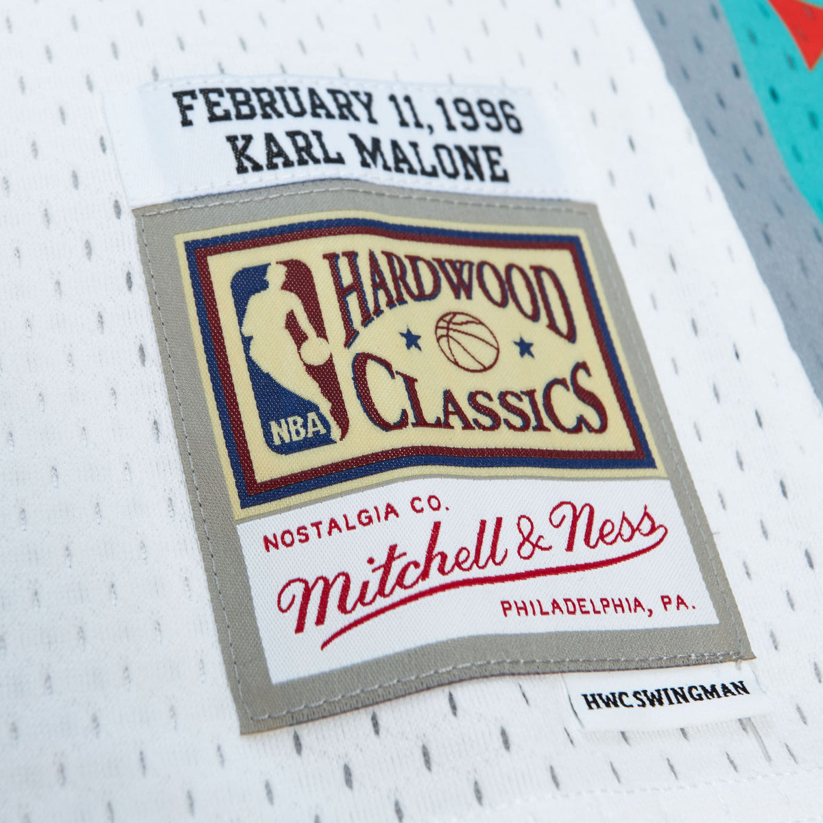 NBA Mitchell & Ness Karl Malone 1996 All-Star Swingman Authentic Jersey - White product image 6, provided for visual