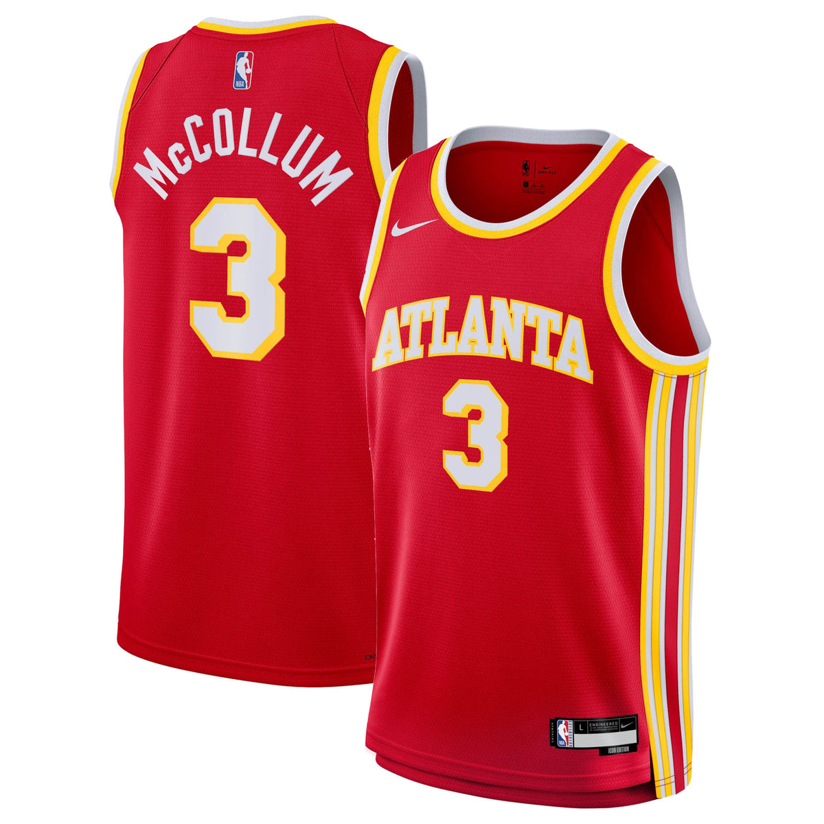 Atlanta Hawks Nike Icon Edition Swingman Jersey - Red - CJ product image 1