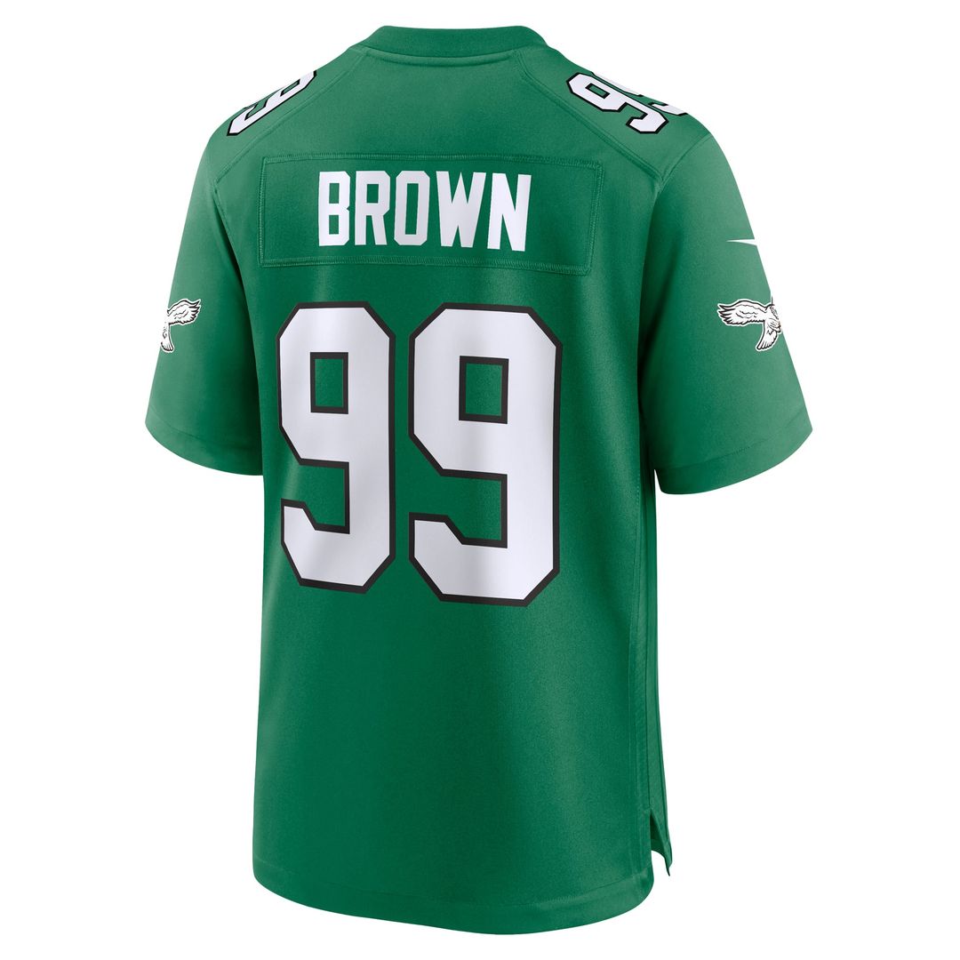 Philadelphia Eagles Jerome Brown Nike Kelly Green Retired Player Alternate Game Jersey product image 3, provided for visual