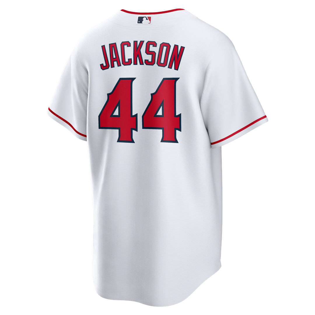 Los Angeles Angels Reggie Jackson Nike White Home Retired Player Replica Jersey product image 3, provided for visual