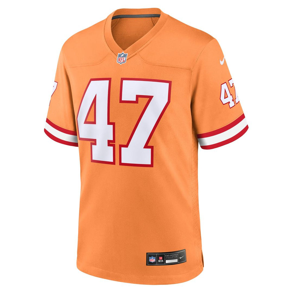 Tampa Bay Buccaneers John Lynch Nike Orange Throwback Game Jersey product image 2, provided for visual reference and product
