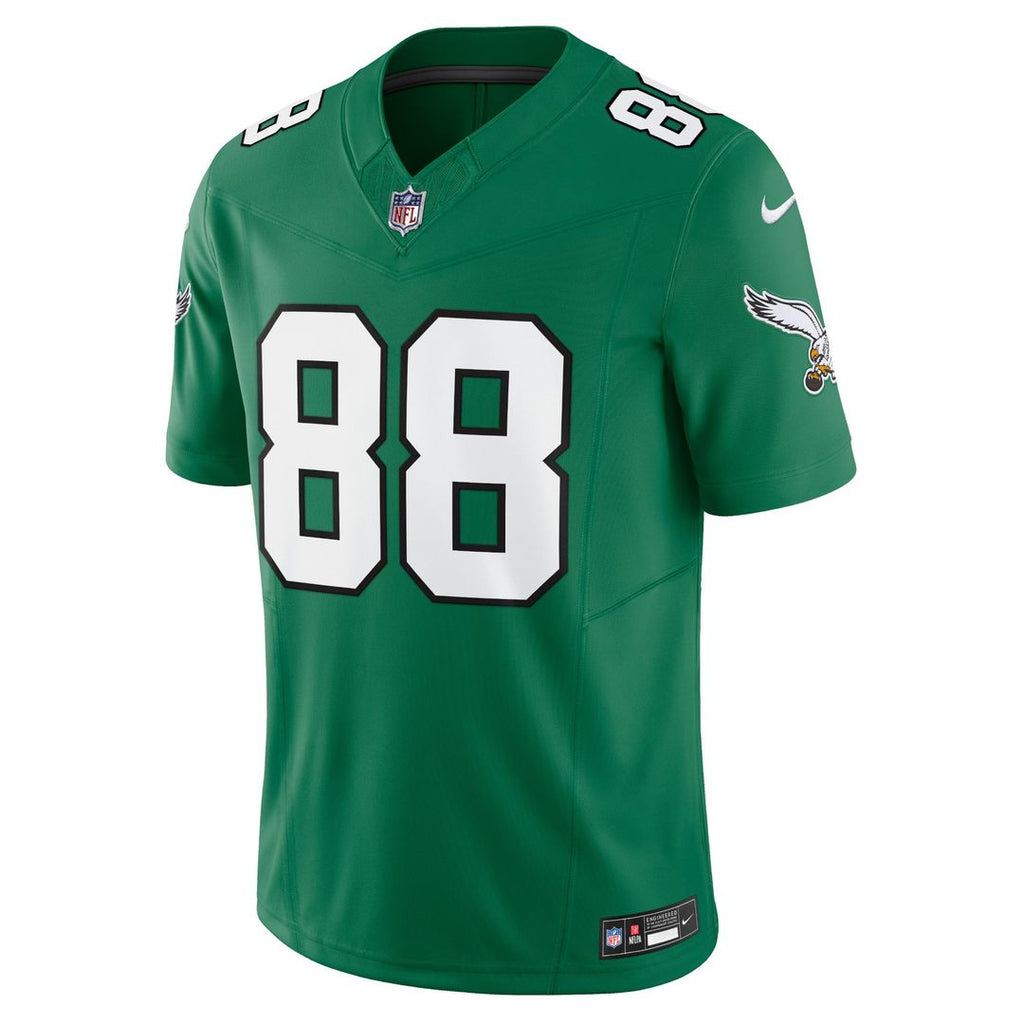 Philadelphia Eagles Dallas Goedert Nike Kelly Green Vapor F.U.S.E. Limited Jersey product image 2, provided for visual