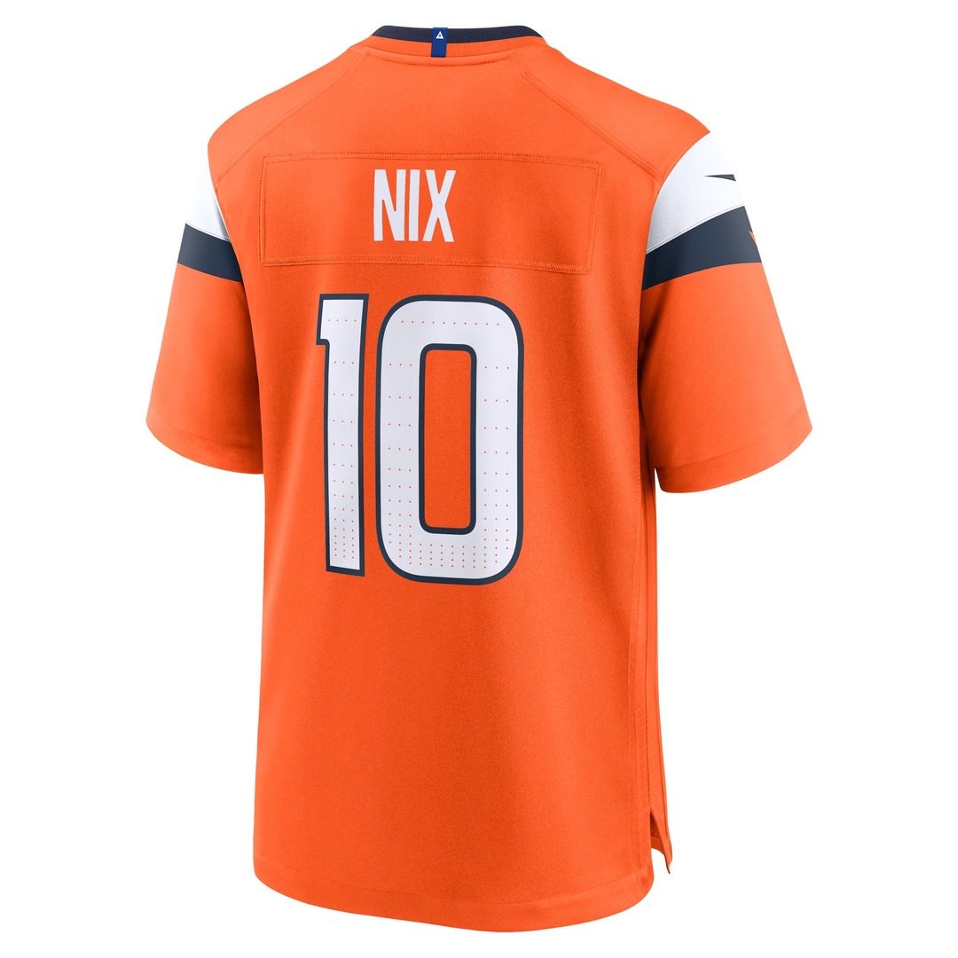 Denver Broncos Bo Nix Nike Navy Alternate Game Jersey product image 15, provided for visual reference and product detail
