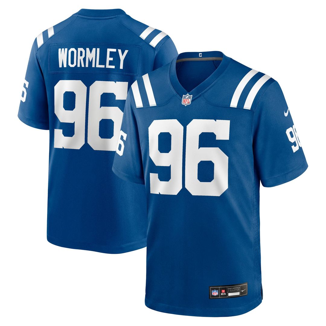 Indianapolis Colts Chris Wormley Nike Royal Team Game Jersey product image 1, provided for visual reference and product