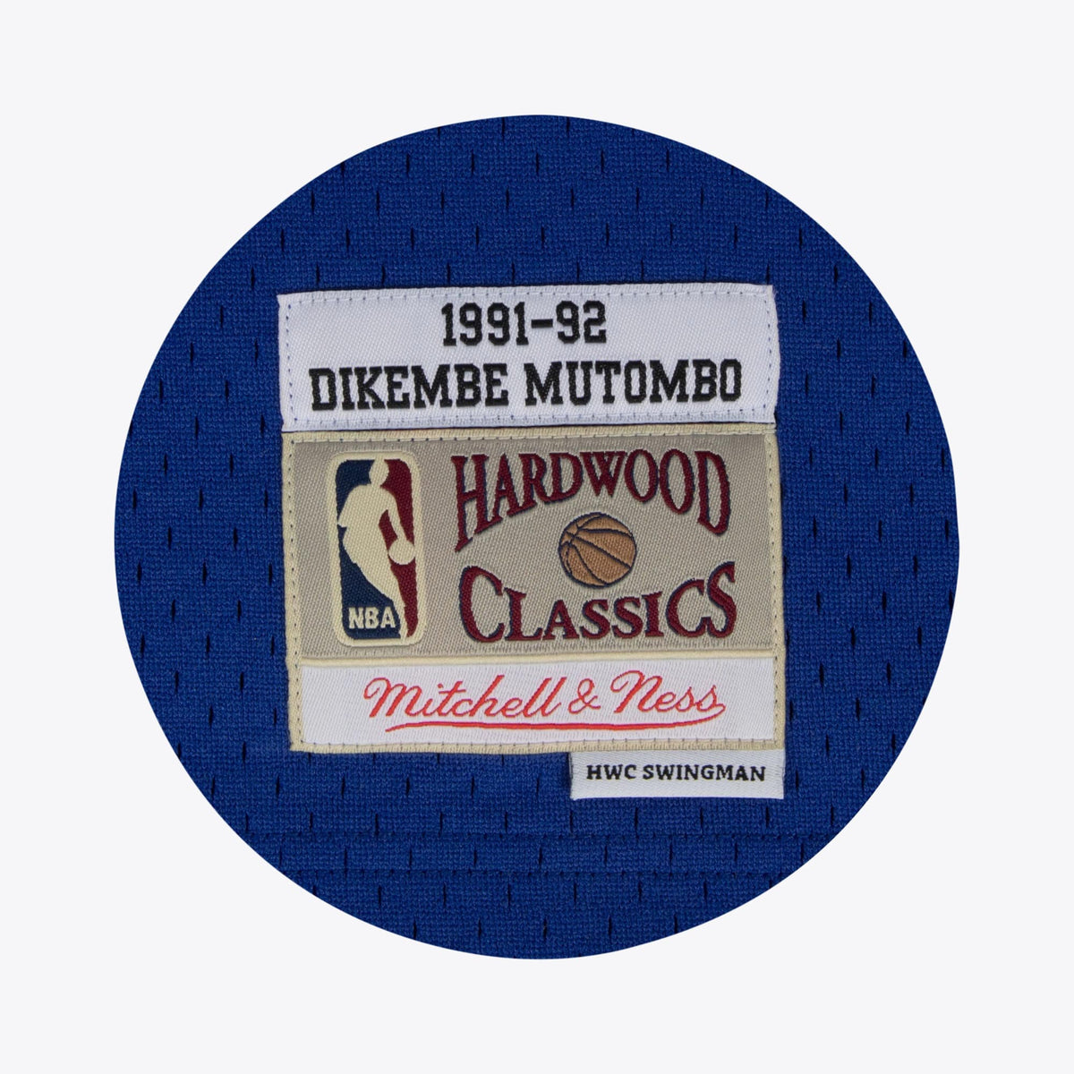 Denver Nuggets Dikembe Mutombo 1991 Hardwood Classics Home Swingman Jersey By Mitchell & Ness - White product image 4,