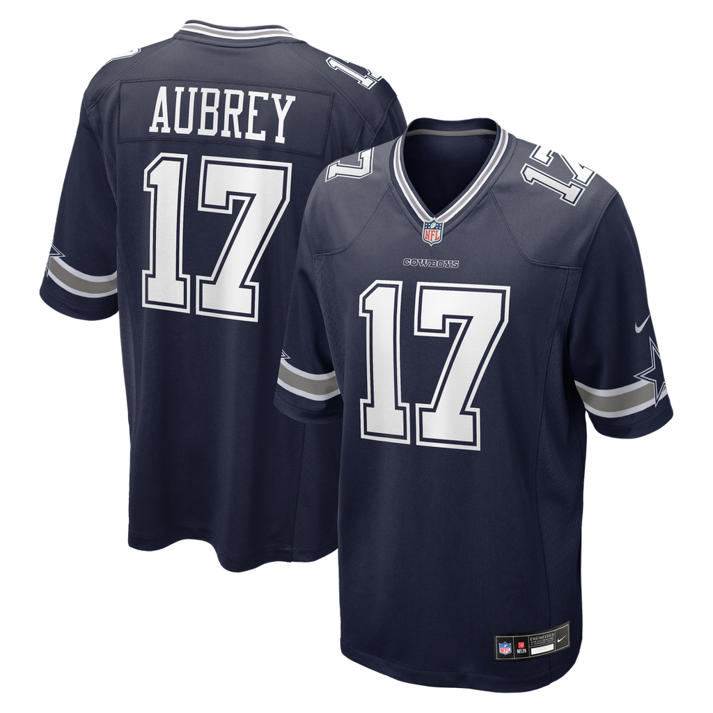 Dallas Cowboys Brandon Aubrey Nike White Game Jersey product image 7, provided for visual reference and product detail review