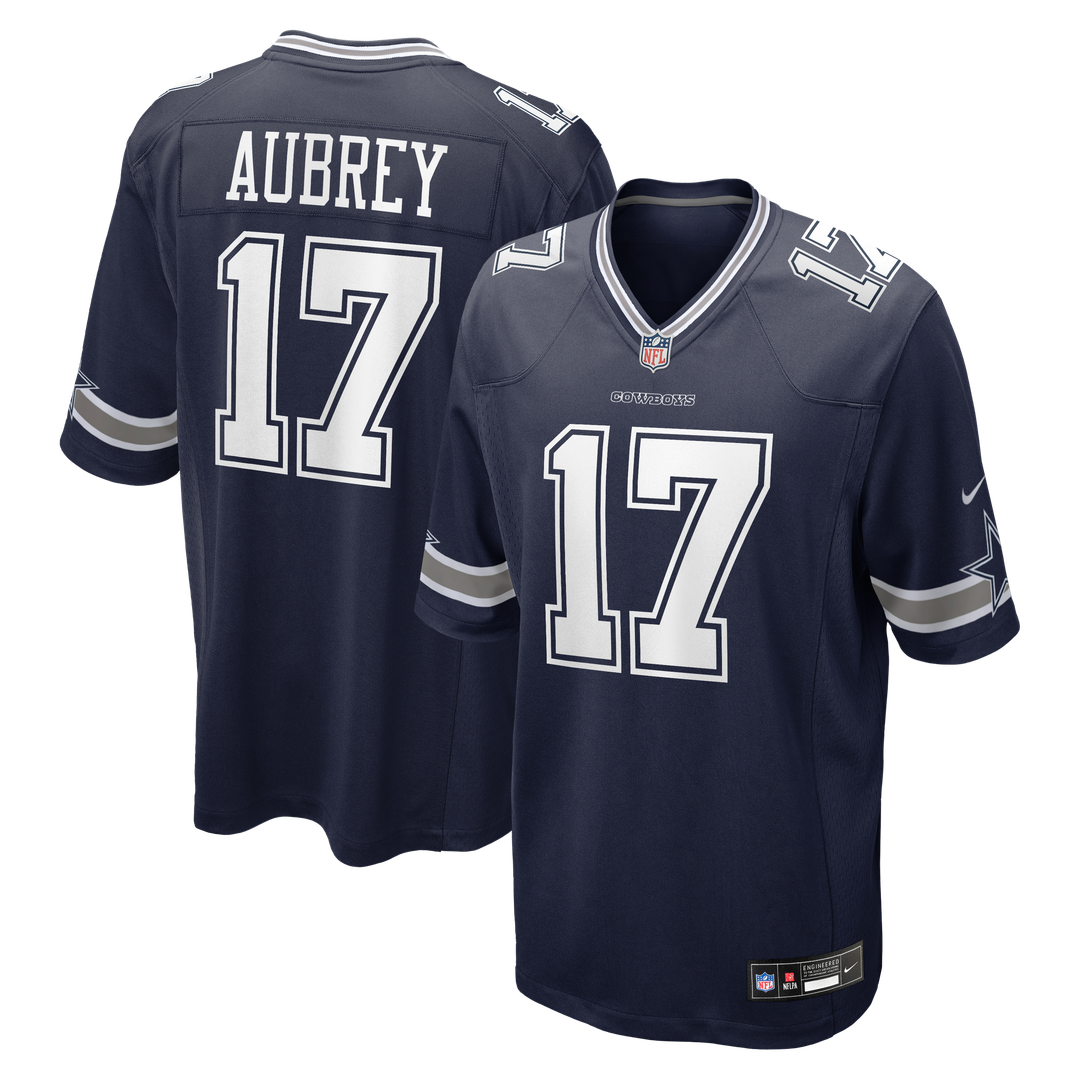 Dallas Cowboys Brandon Aubrey Nike White Game Jersey product image 7, provided for visual reference and product detail review