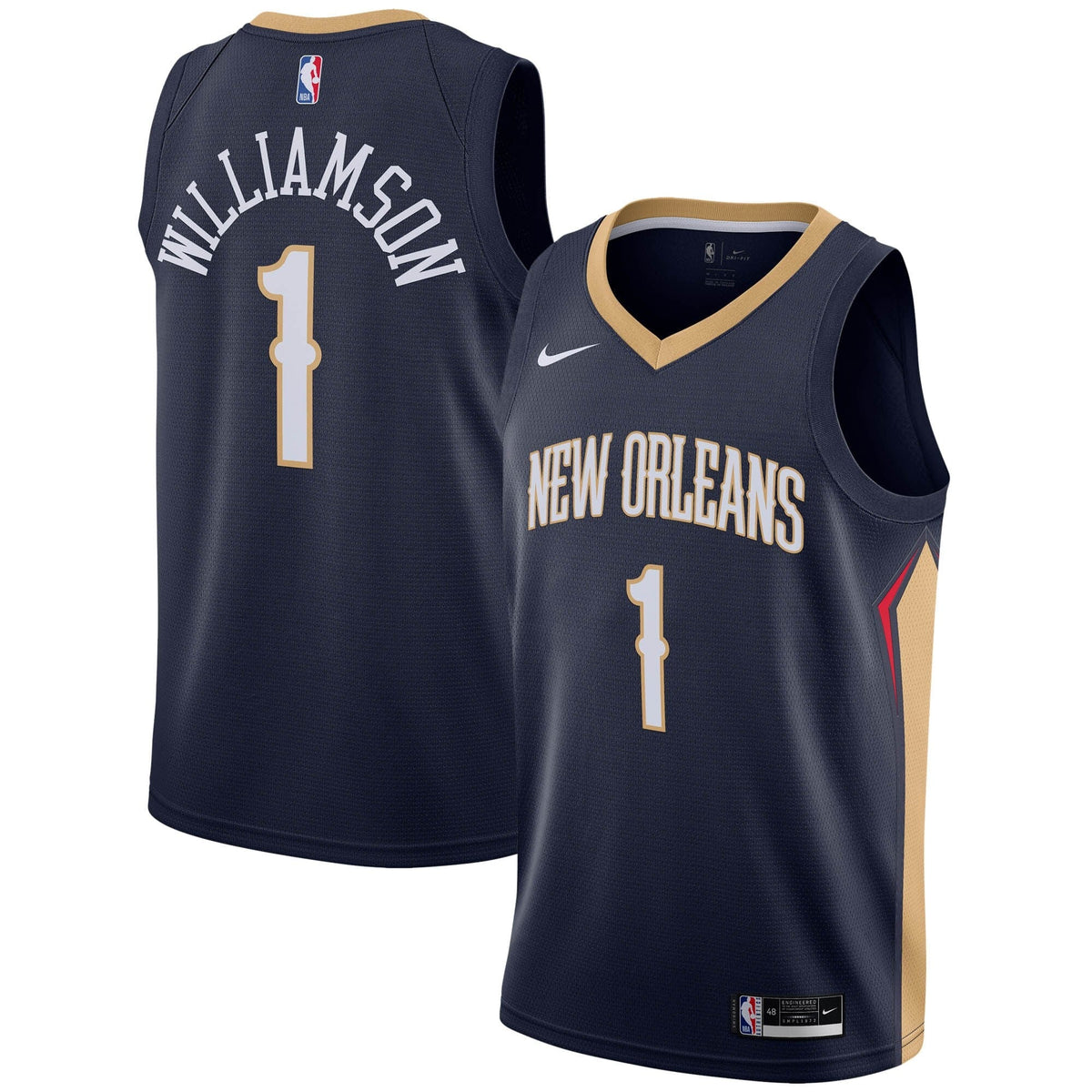 New Orleans Pelicans Nike Icon Swingman Jersey - Zion Williamson product image 1, provided for visual reference and product