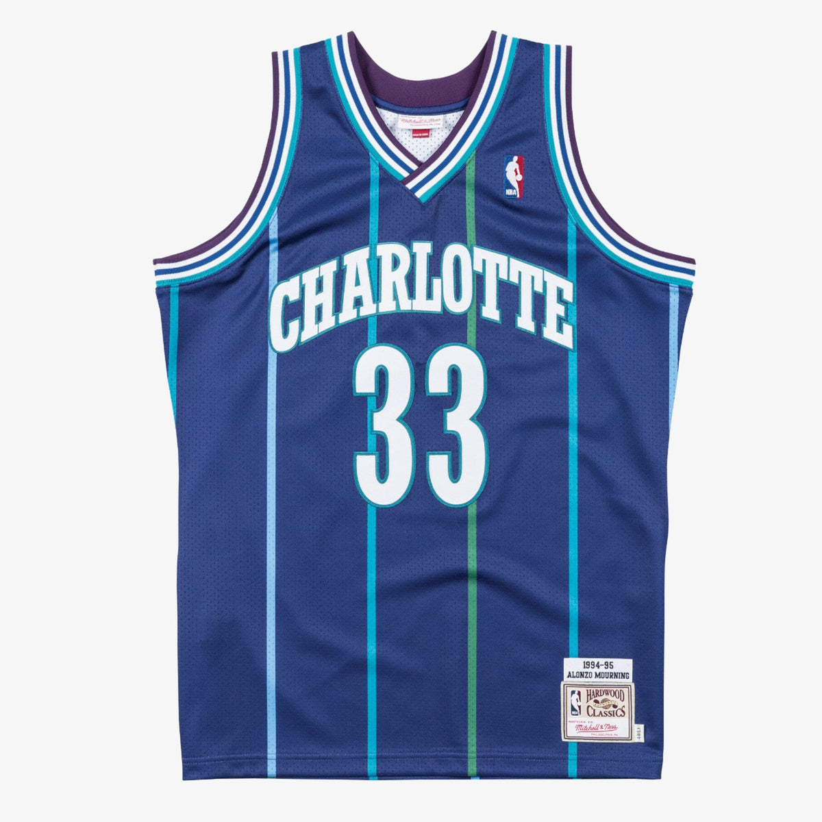 Charlotte Hornets Mitchell & Ness Authentic Jersey Alternate Alonzo Mourning 1994-95 product image 2, provided for visual