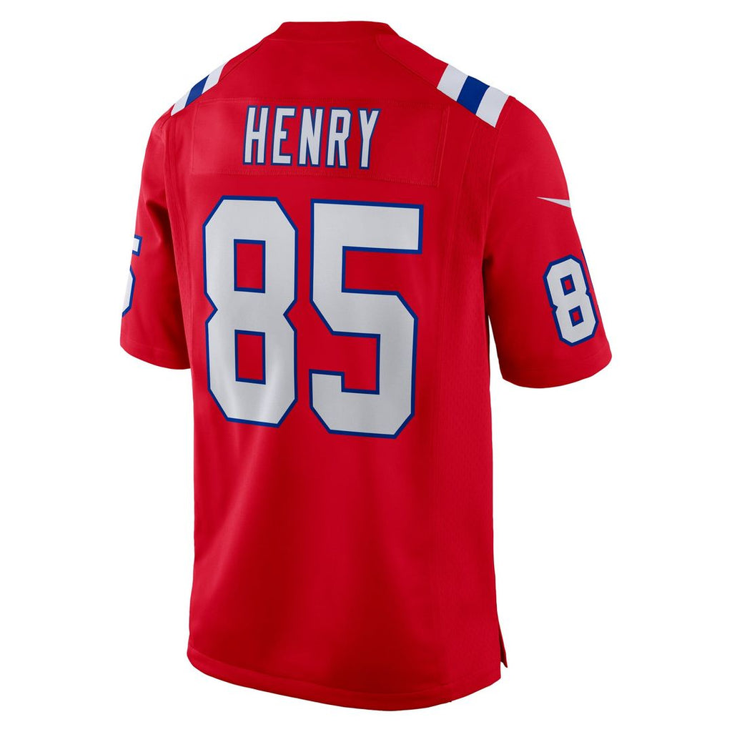 New England Patriots Hunter Henry Nike Red Game Alternate Jersey product image 3, provided for visual reference and product