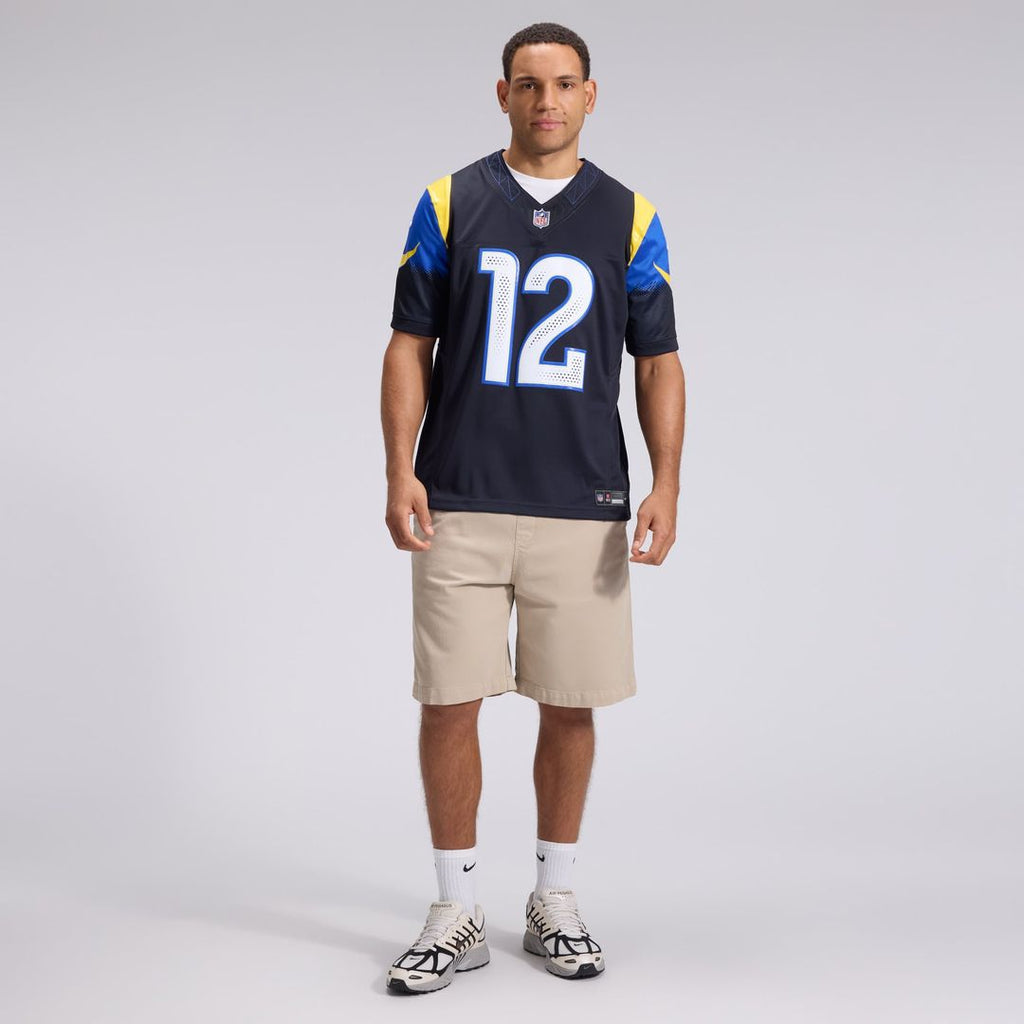 Los Angeles Rams Puka Nacua Nike Dark Blue Rivalries Collection Stitched Limited Jersey product image 4, provided for visual