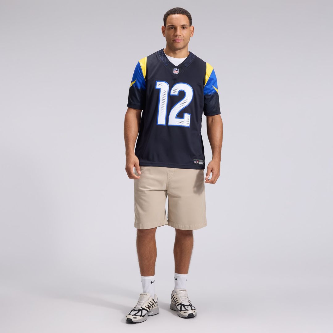 Los Angeles Rams Puka Nacua Nike Dark Blue Rivalries Collection Stitched Limited Jersey product image 4, provided for visual