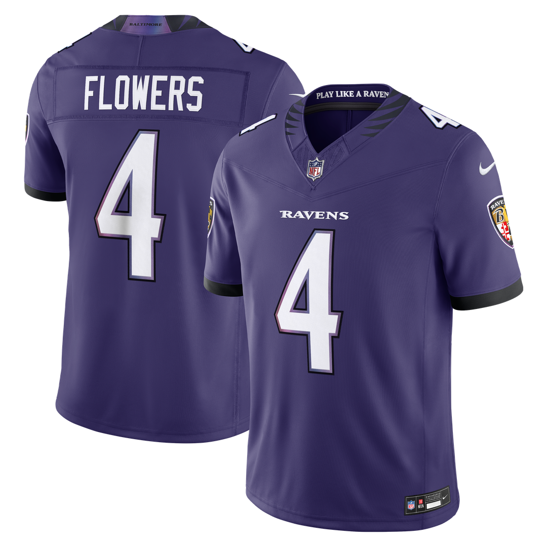 Baltimore Ravens Zay Flowers Nike Black Alternate Alternate Vapor F.U.S.E. Stitched Limited Jersey product image 7, provided