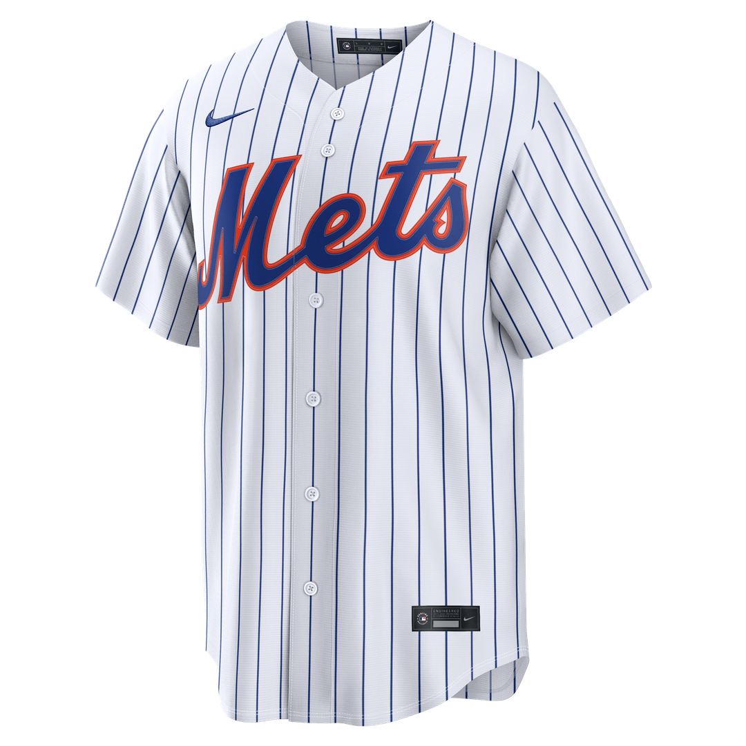 New York Mets Francisco Lindor Nike White Home Replica Jersey product image 2, provided for visual reference and product