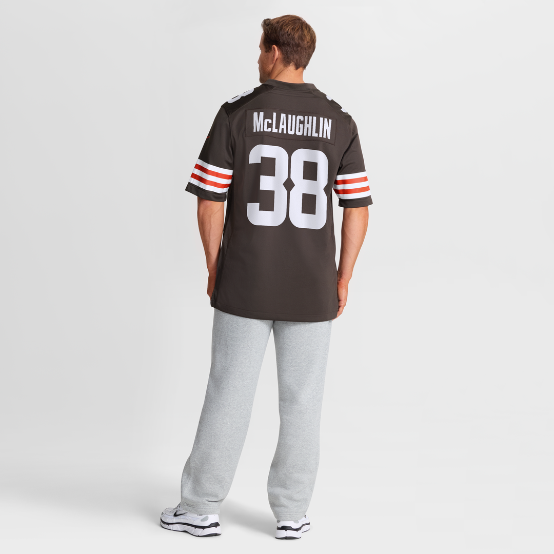 Cleveland Browns Jaleel McLaughlin Nike Brown Team Game Jersey product image 3, provided for visual reference and product