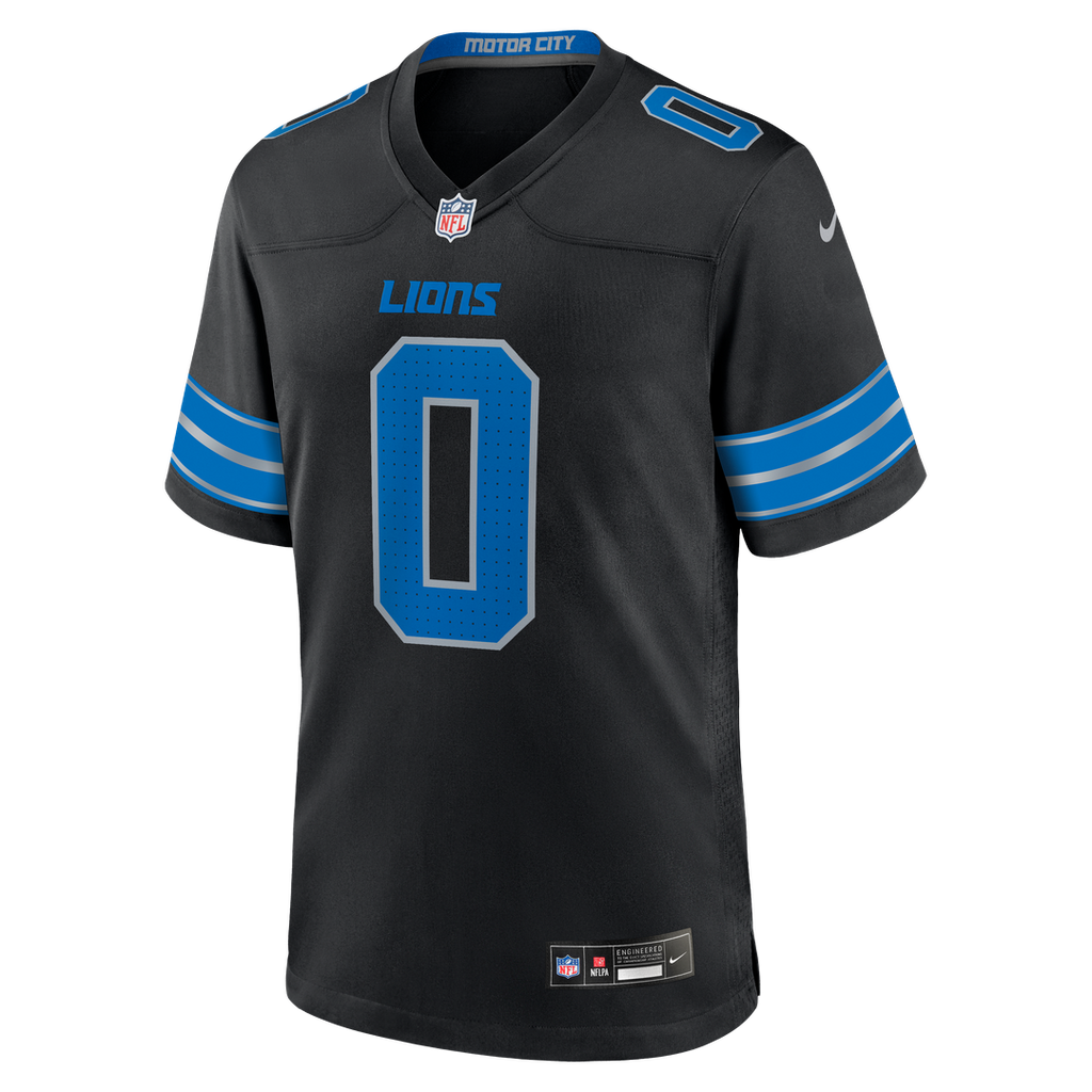 Detroit Lions Jahmyr Gibbs Nike White Game Player Jersey product image 12, provided for visual reference and product detail