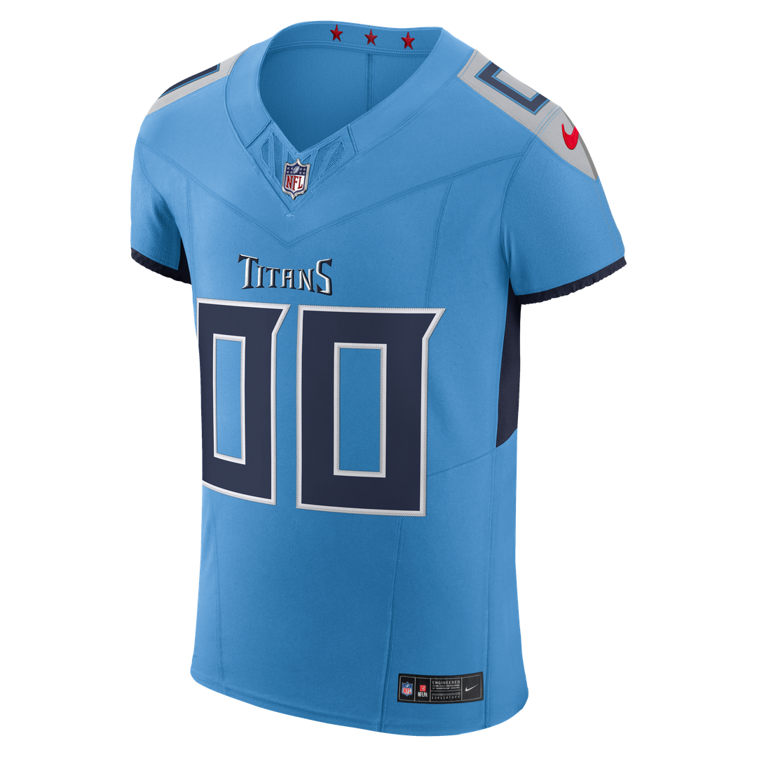 Tennessee Titans Nike Light Blue Team Vapor F.U.S.E. Elite Custom Jersey product image 2, provided for visual reference and