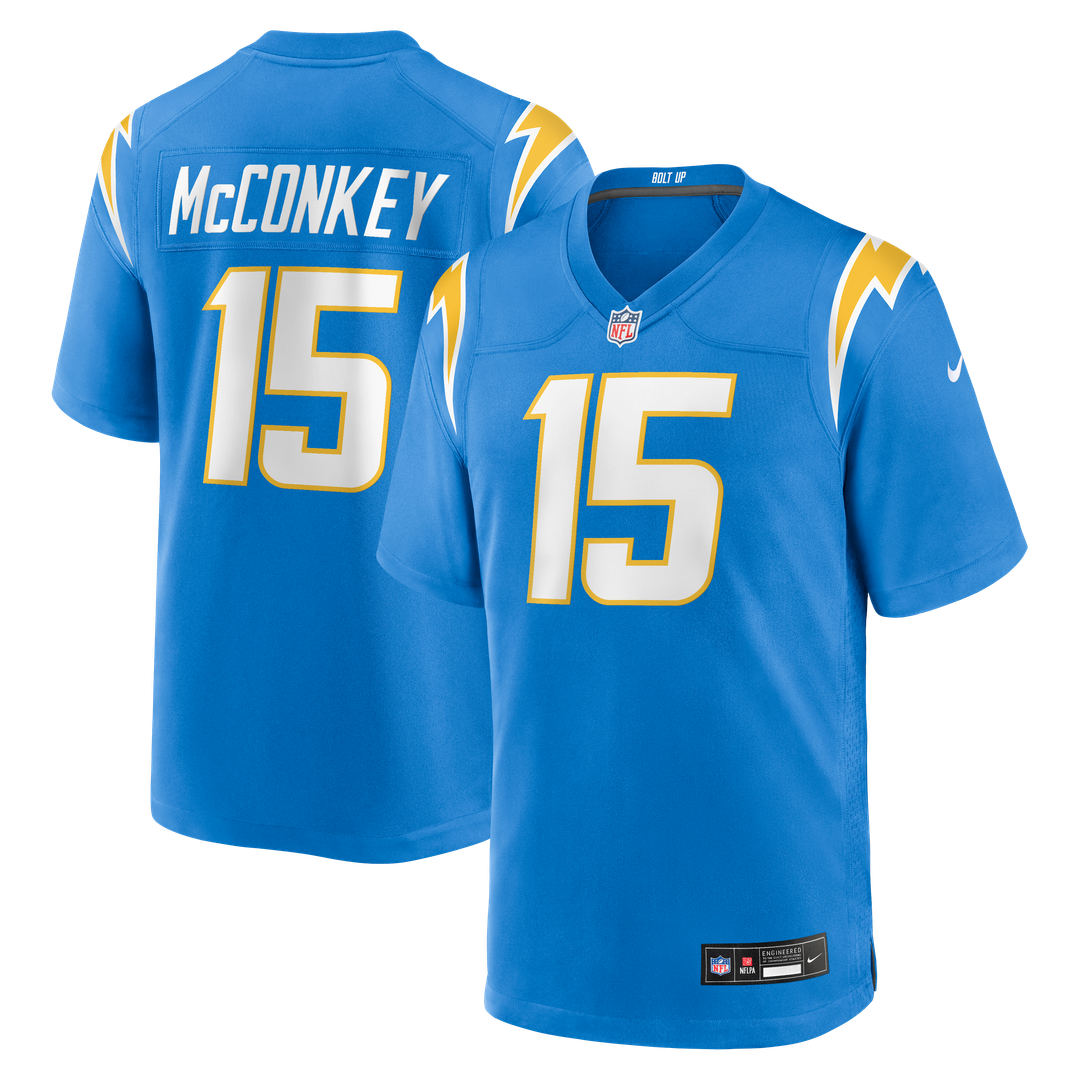 Los Angeles Chargers Ladd McConkey Nike Navy Alternate Super Chargers Game Player Jersey product image 7, provided for