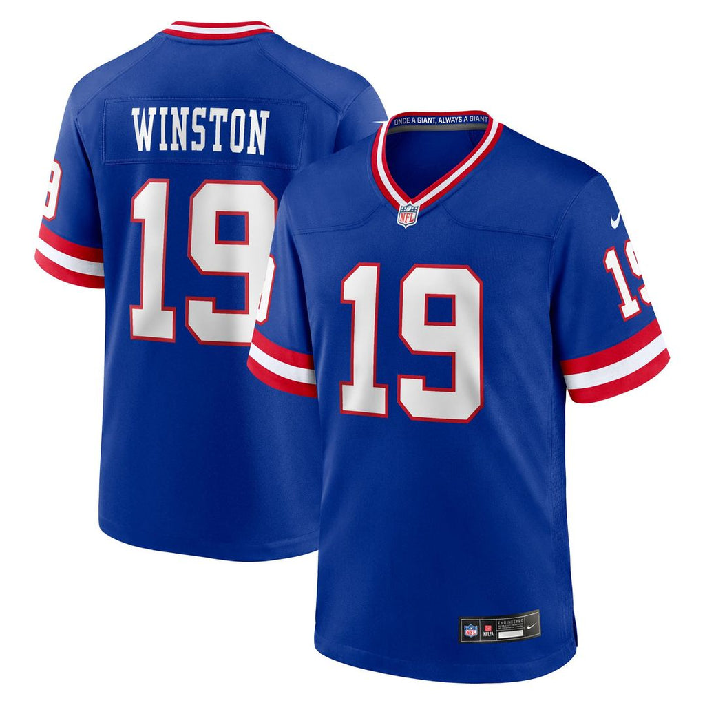 New York Giants Jameis Winston Nike Royal Alternate 2 Game Jersey product image 1, provided for visual reference and product