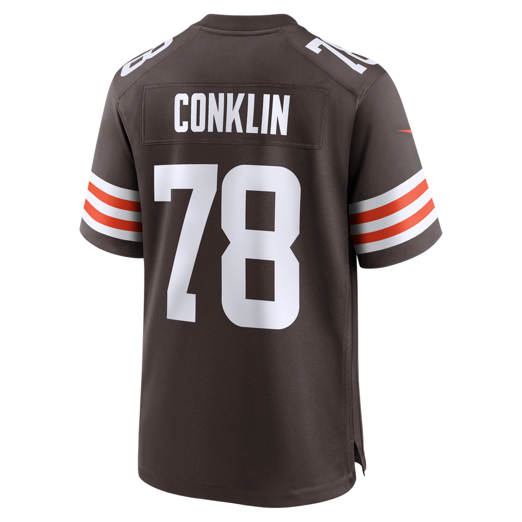 Cleveland Browns Jack Conklin Nike Brown Game Player Jersey product image 3, provided for visual reference and product
