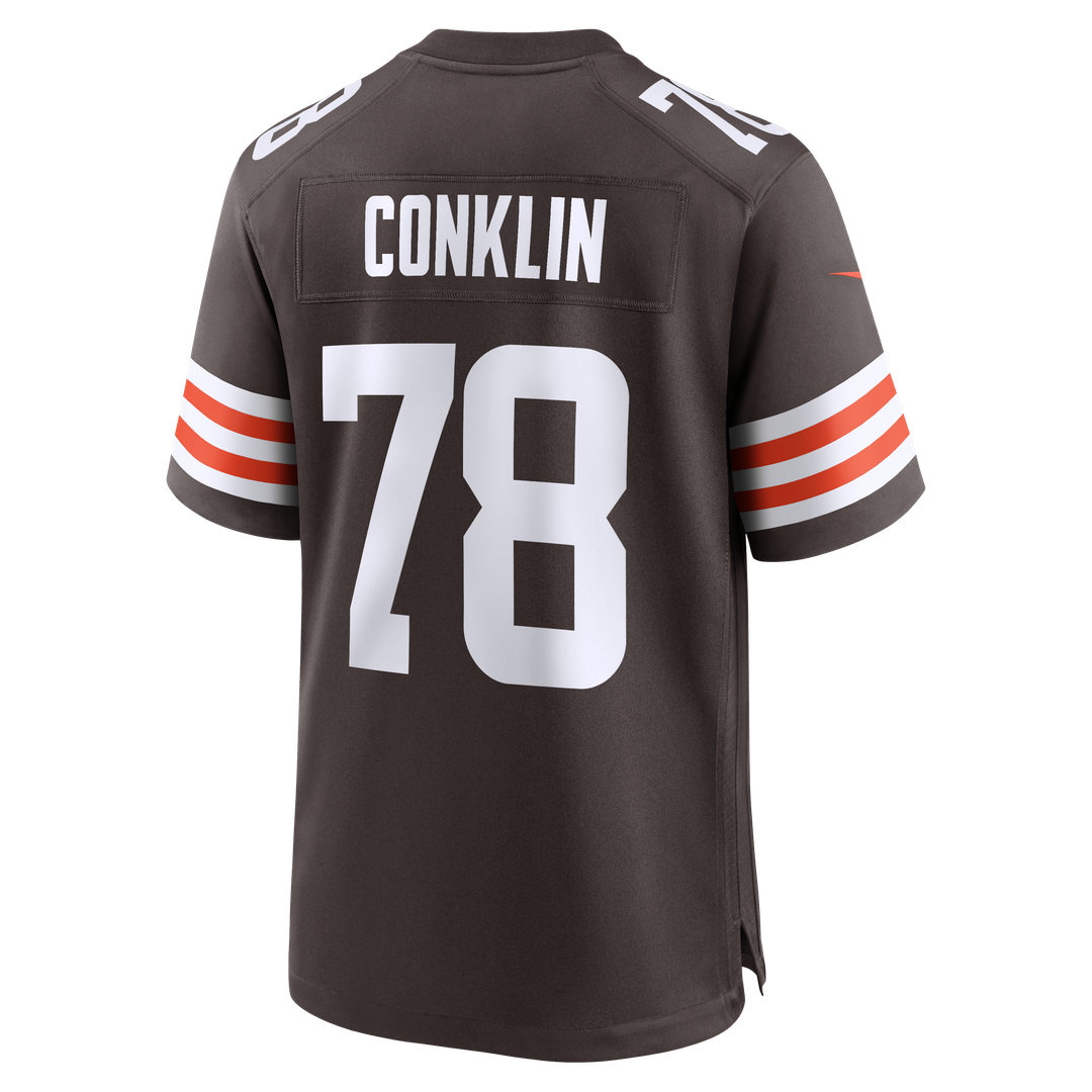 Cleveland Browns Jack Conklin Nike Brown Game Player Jersey product image 3, provided for visual reference and product
