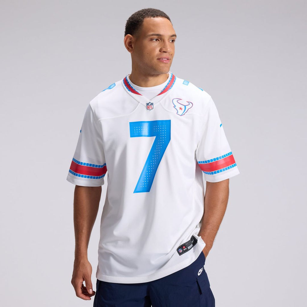 Houston Texans C.J. Stroud Nike White 2026 Rivalries Collection Game Jersey product image 2, provided for visual reference