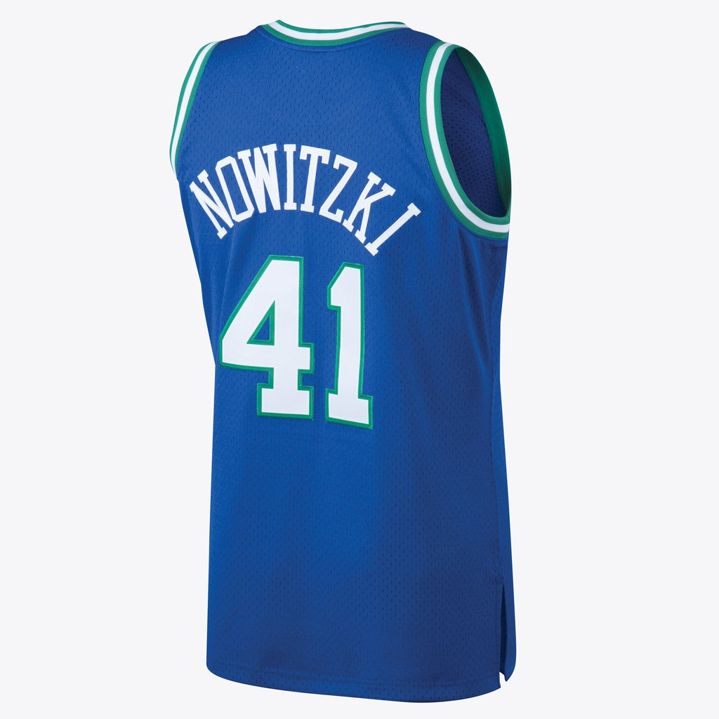 Dallas Mavericks Dirk Nowitzki 1998 Hardwood Classics Road Swingman Jersey By Mitchell & Ness - Royal product image 3,
