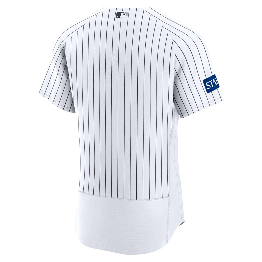 New York Yankees Nike White Home Sponsor Patch Authentic Jersey product image 3, provided for visual reference and product
