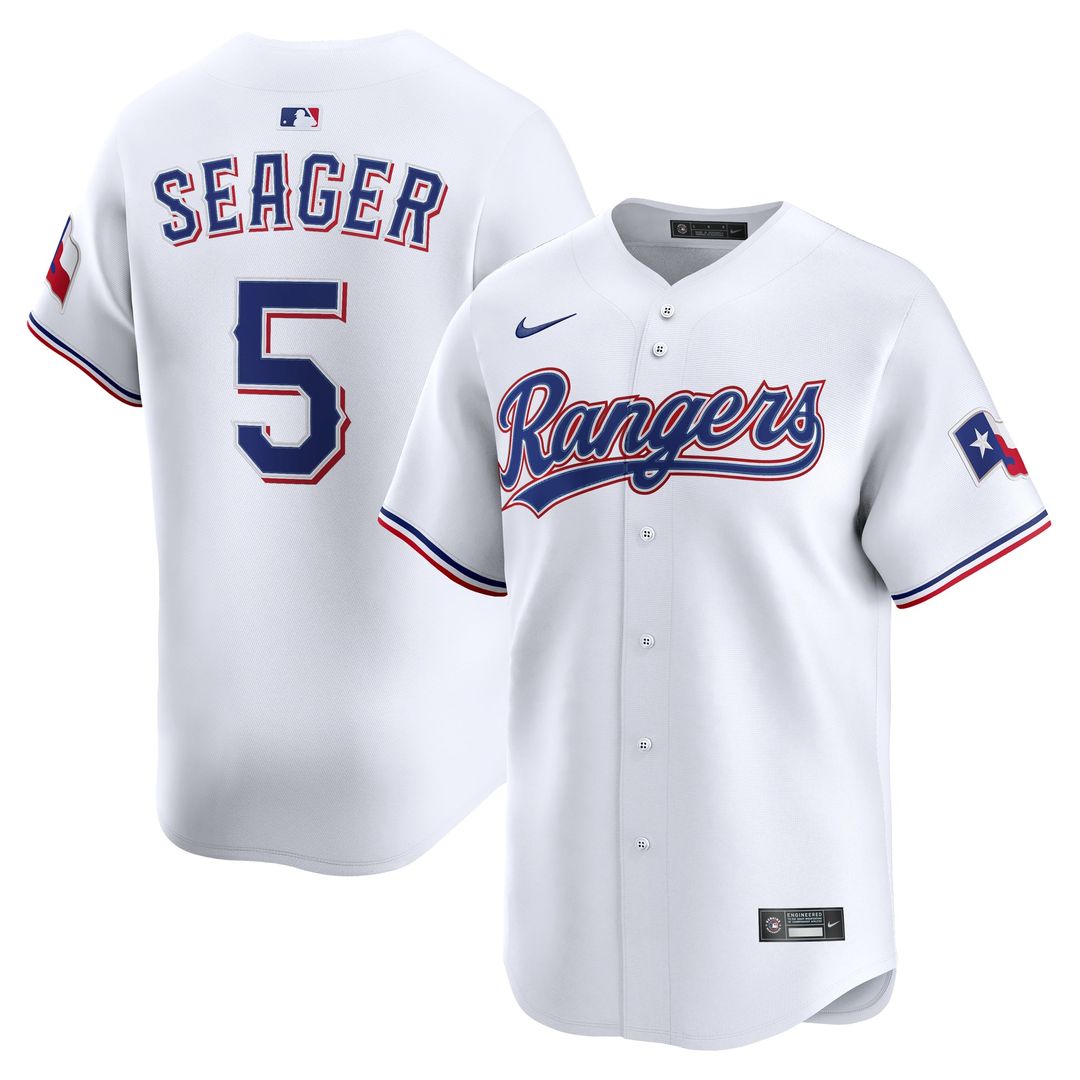 Texas Rangers Corey Seager Nike Gray Road Limited Jersey product image 7, provided for visual reference and product detail