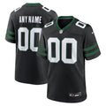 New York Jets Nike Legacy Black Alternate Custom Game Jersey product image 1, provided for visual reference and product