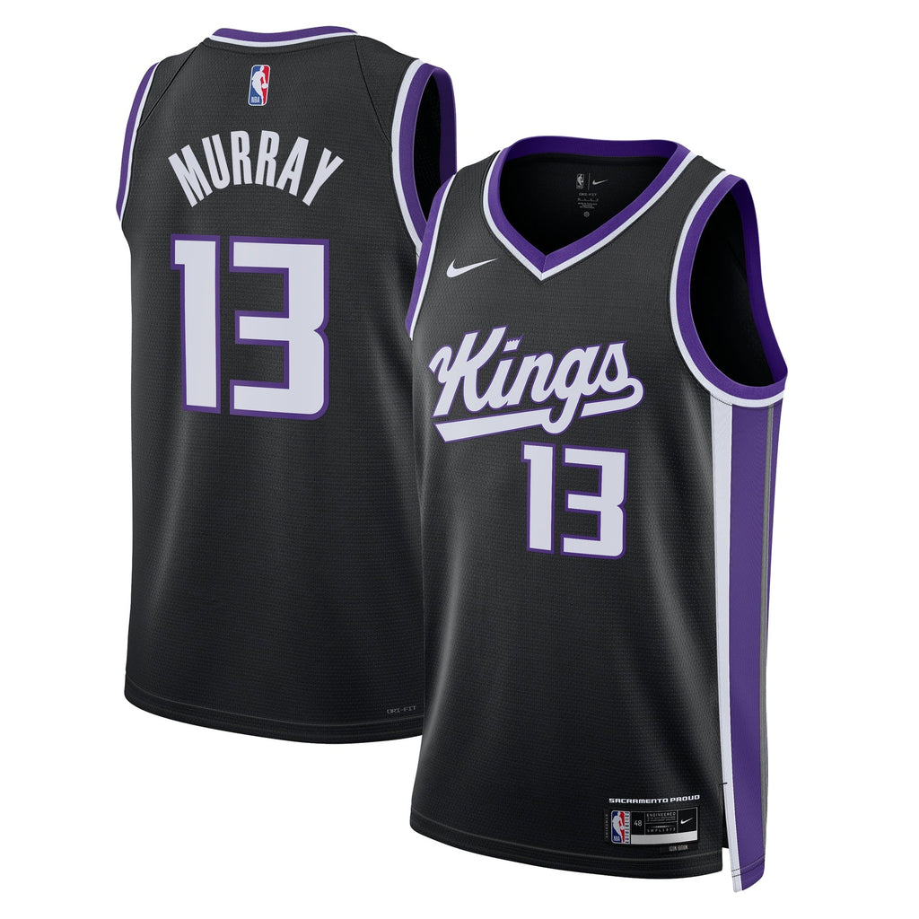 Sacramento Kings Nike Icon Edition Swingman Jersey - Black - Keegan Murray - Unisex product image 1, provided for visual