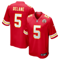 Kansas City Chiefs Mansoor Delane Nike Red Team Game Jersey product image 1, provided for visual reference and product