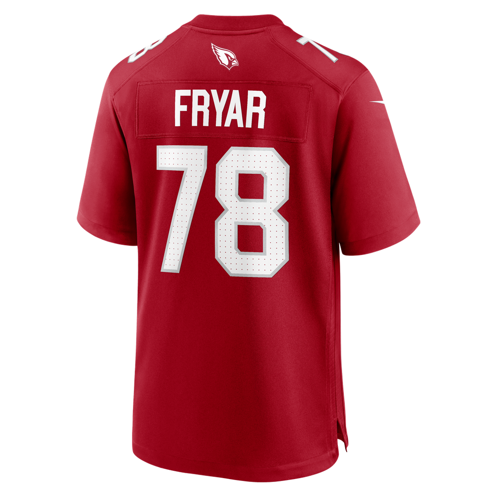 Arizona Cardinals Josh Fryar Nike Cardinal Team Game Jersey product image 3, provided for visual reference and product