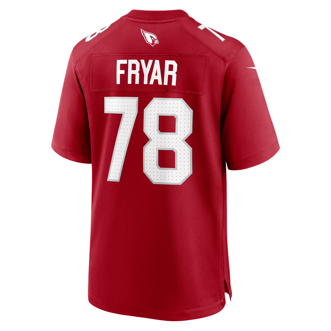 Arizona Cardinals Josh Fryar Nike Cardinal Team Game Jersey product image 3, provided for visual reference and product