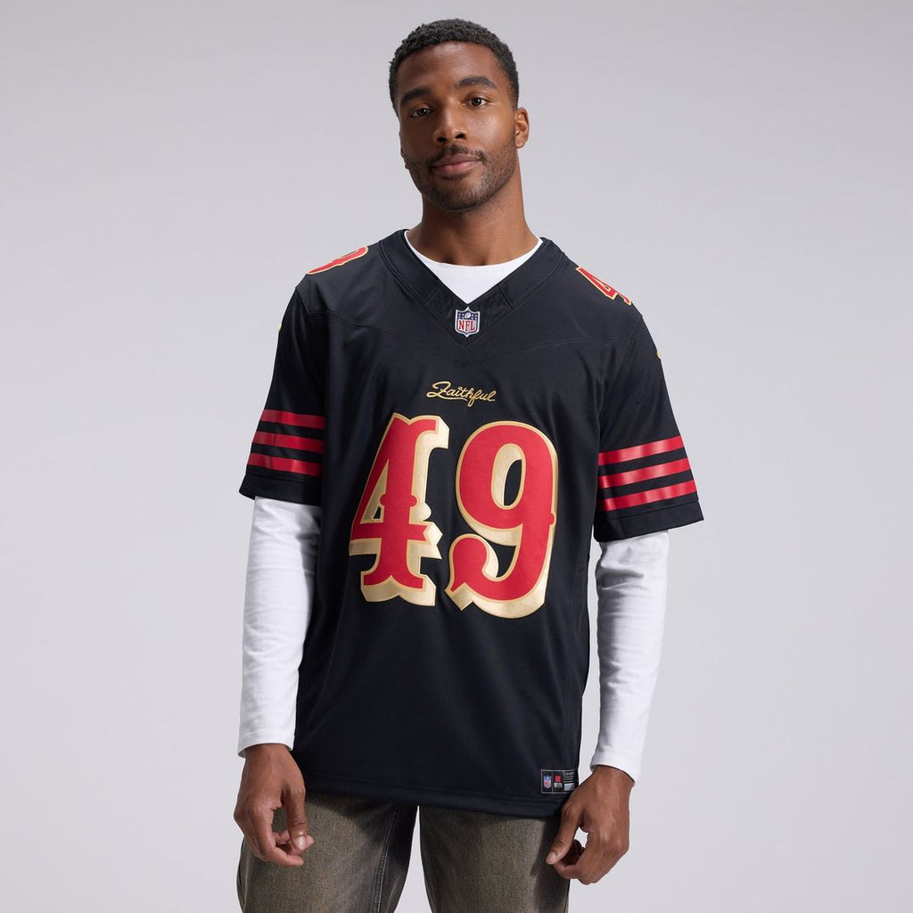 San Francisco 49ers The Faithful Nike Black Rivalries Collection Stitched Limited Jersey product image 2, provided for