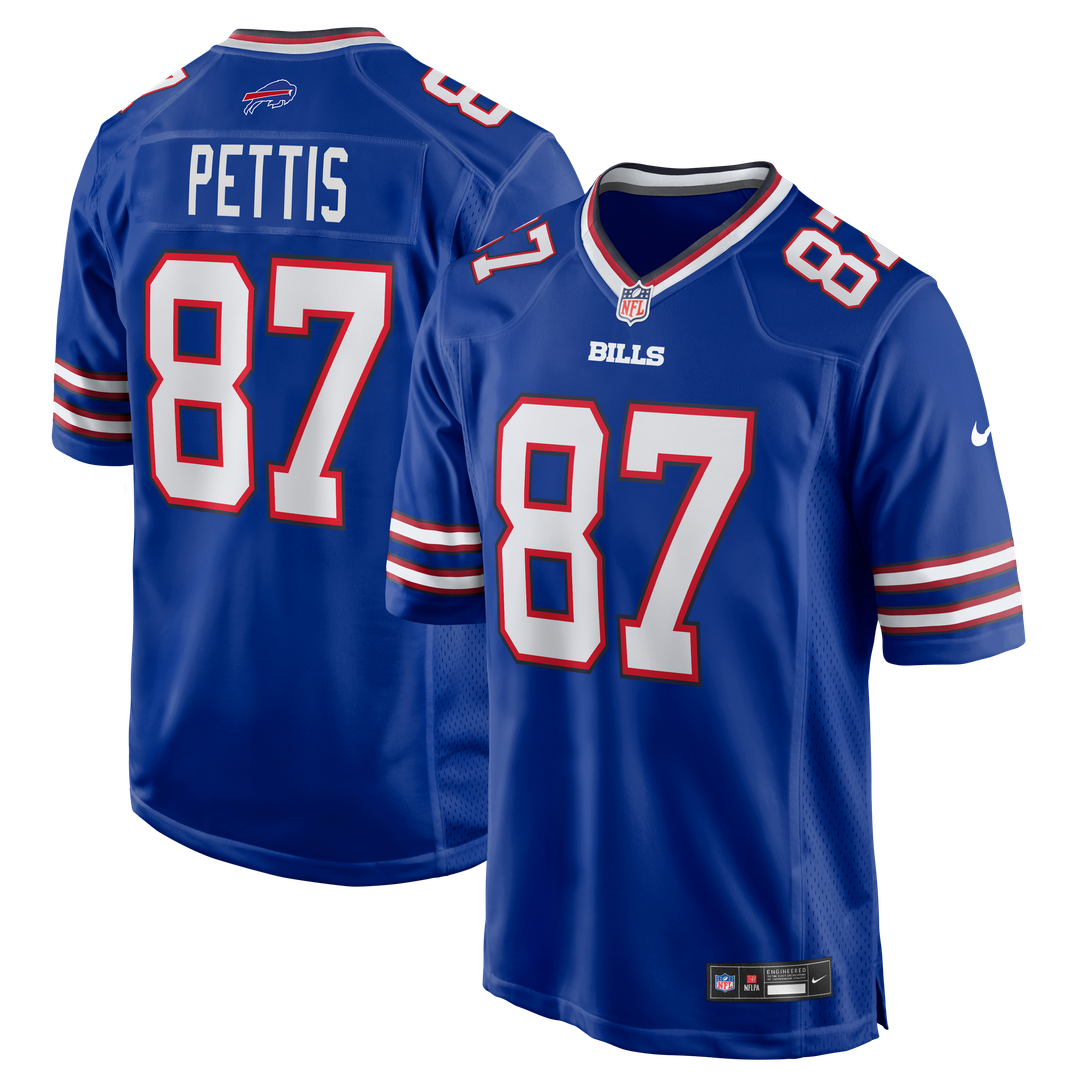 Buffalo Bills Dante Pettis Nike Royal Team Game Jersey product image 1, provided for visual reference and product detail