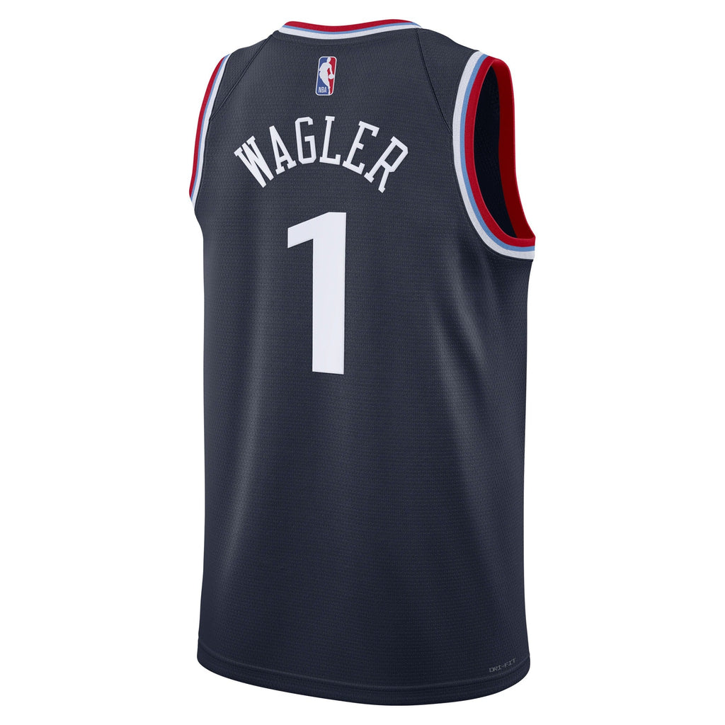 LA Clippers Nike Replica Icon Swingman Jersey - Navy - Keaton Wagler - Unisex product image 4, provided for visual reference
