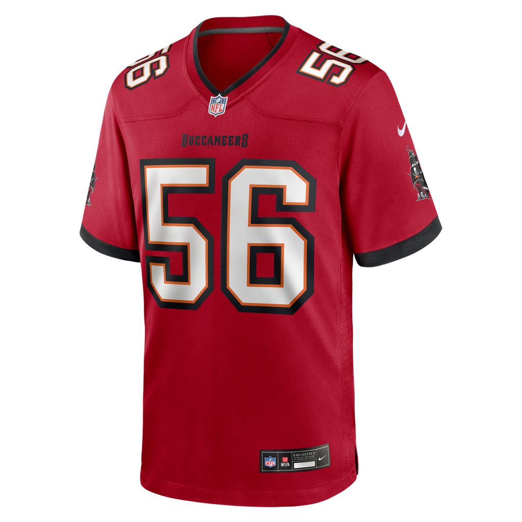Tampa Bay Buccaneers Desmond Watson Nike Red Team Game Jersey product image 2, provided for visual reference and product