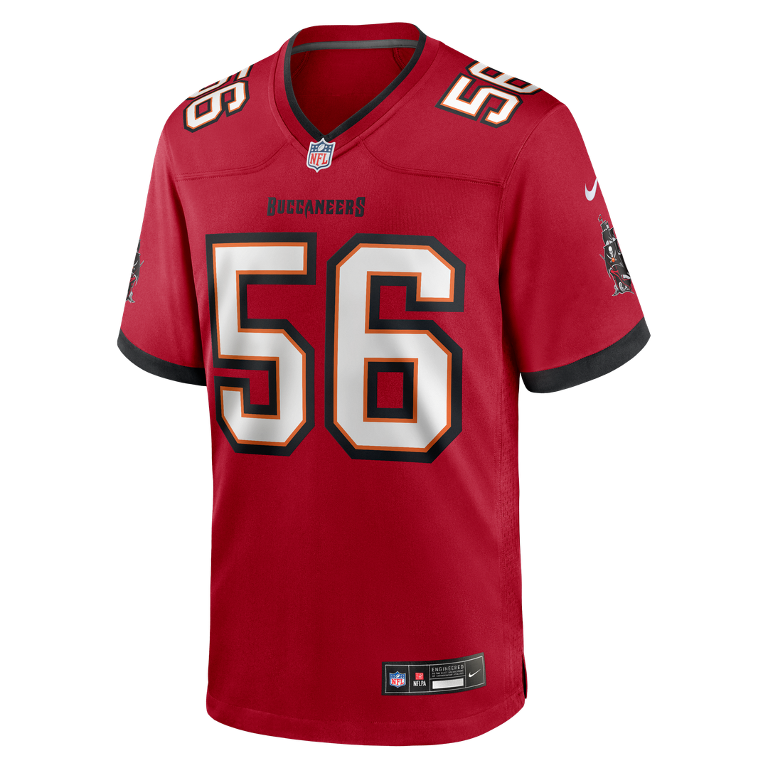 Tampa Bay Buccaneers Desmond Watson Nike Red Team Game Jersey product image 2, provided for visual reference and product