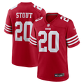 San Francisco 49ers Upton Stout Nike Scarlet Team Game Jersey product image 1, provided for visual reference and product