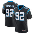 Carolina Panthers Cam Jackson Nike Black Team Game Jersey product image 1, provided for visual reference and product detail