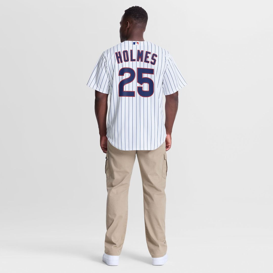 Chicago Cubs Clay Holmes Nike White Home Replica Jersey product image 3, provided for visual reference and product detail