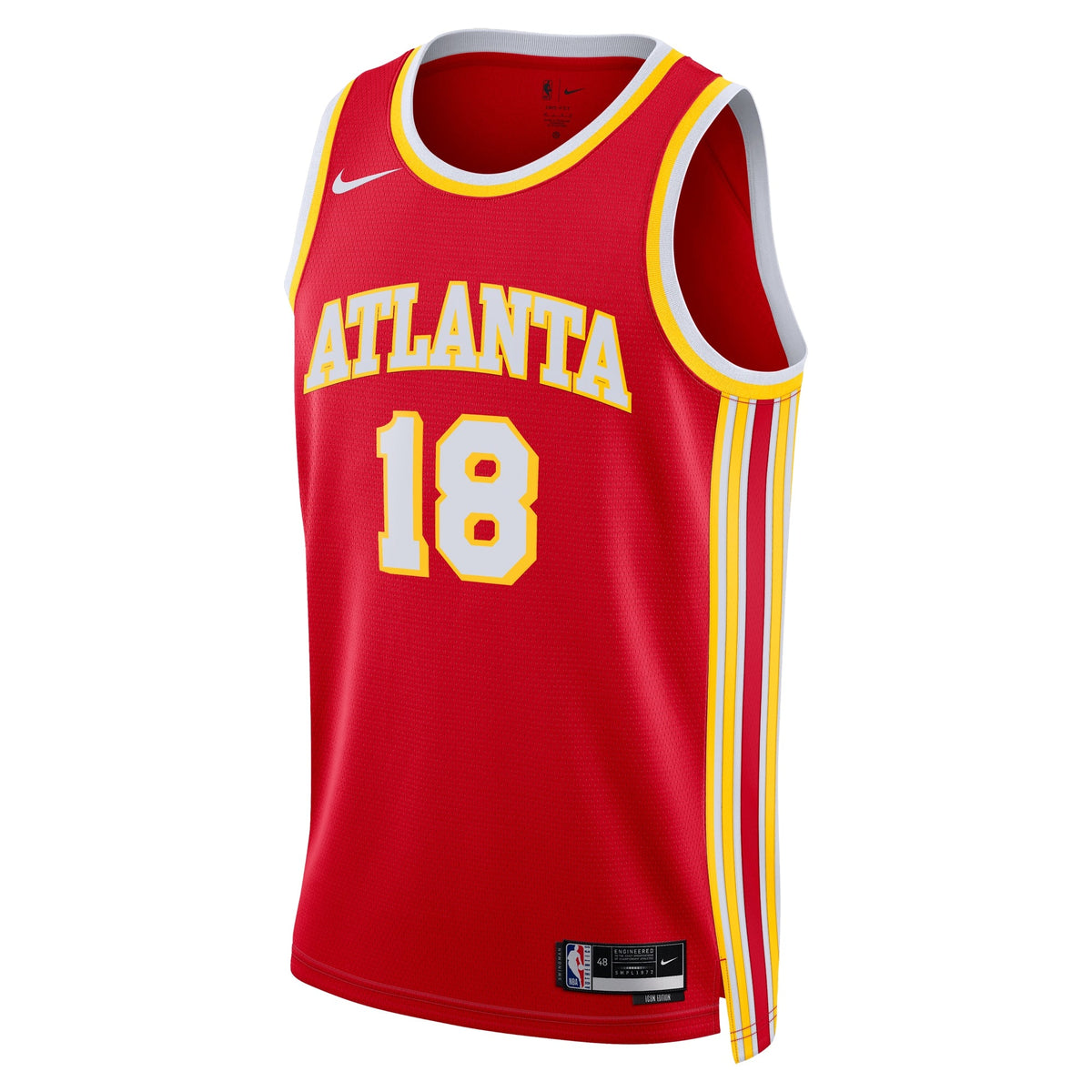 Atlanta Hawks Nike Icon Edition Swingman Jersey - Red - Mouhamed Gueye - Unisex product image 3, provided for visual
