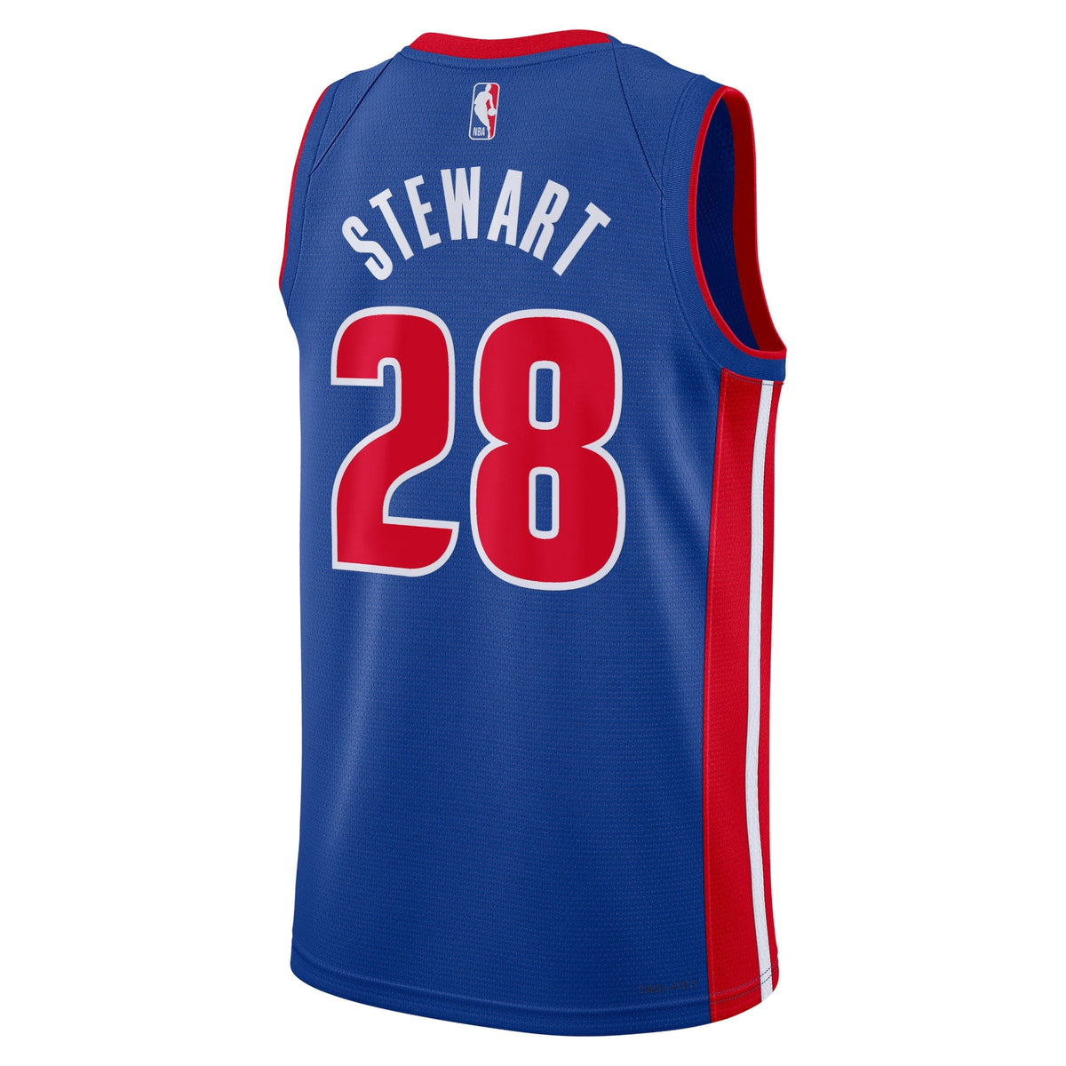 Detroit Pistons Nike Icon Edition Swingman Jersey - Blue - Isaiah Stewart - Unisex product image 3, provided for visual